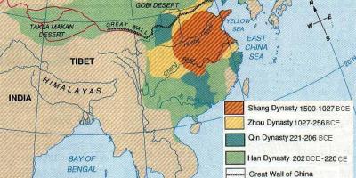 Ancient China geography map