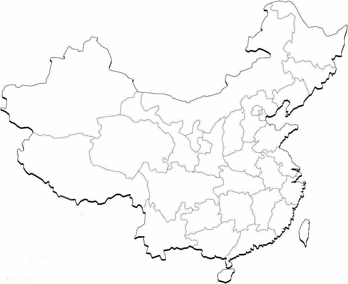 Границы китая на контурной карте. Контурная карта Китая с провинциями. Карта Китая контурная карта. Физическая контурная карта Китая. Политическая карта Китая контурная карта.