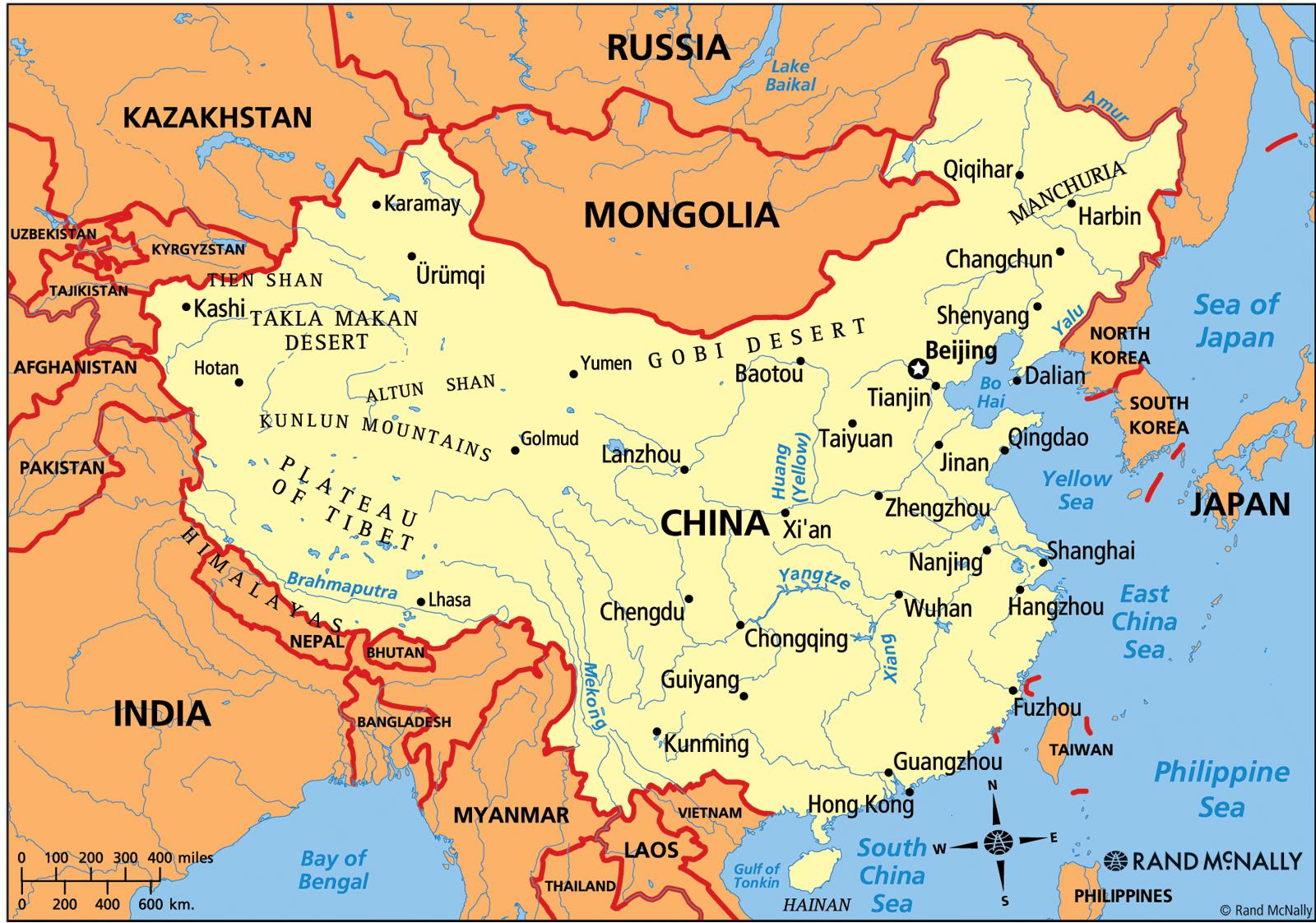 China On The Map: A Geographical And Geopolitical Powerhouse - Maps ...