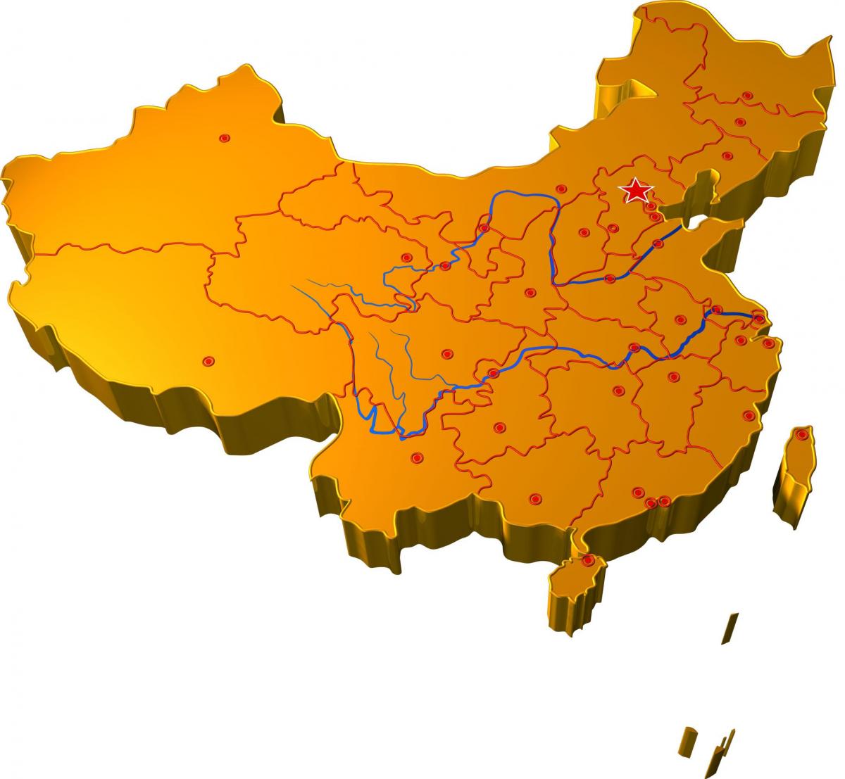 China 3d map