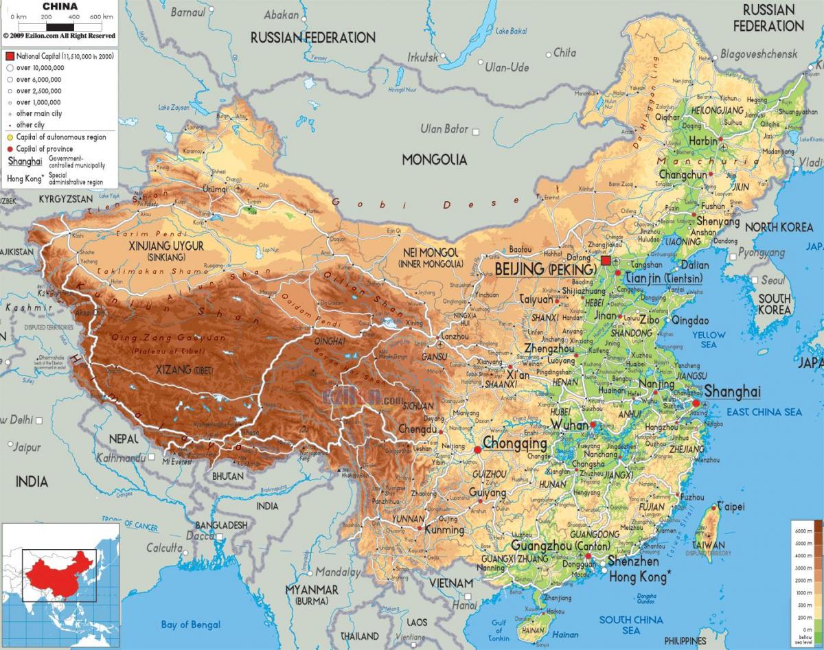 China in map