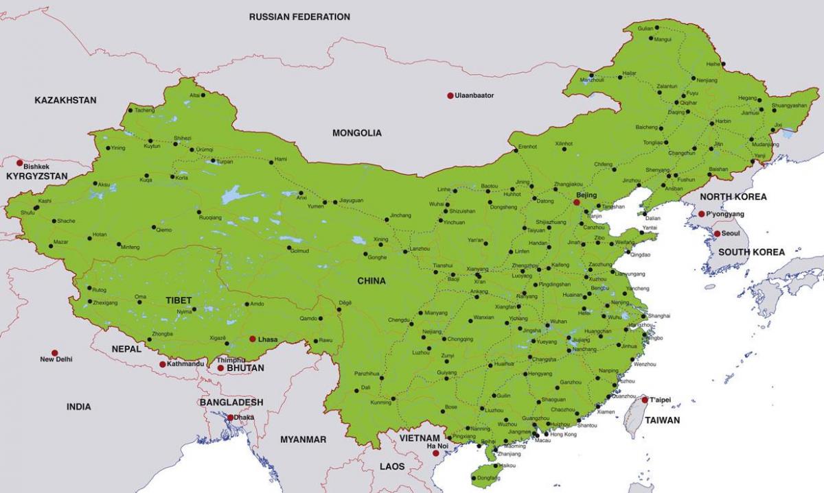 China map cities