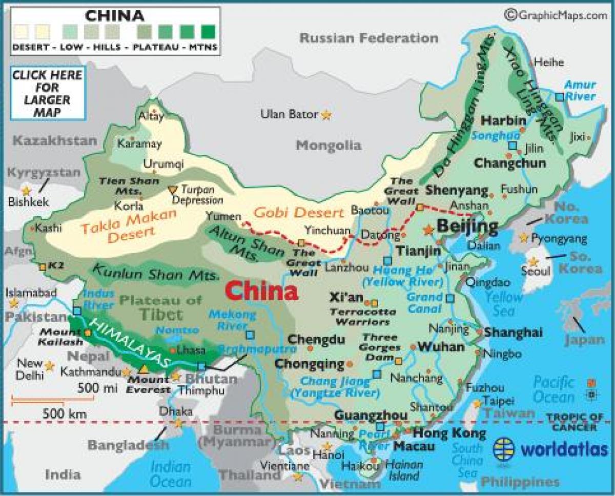 China map geography