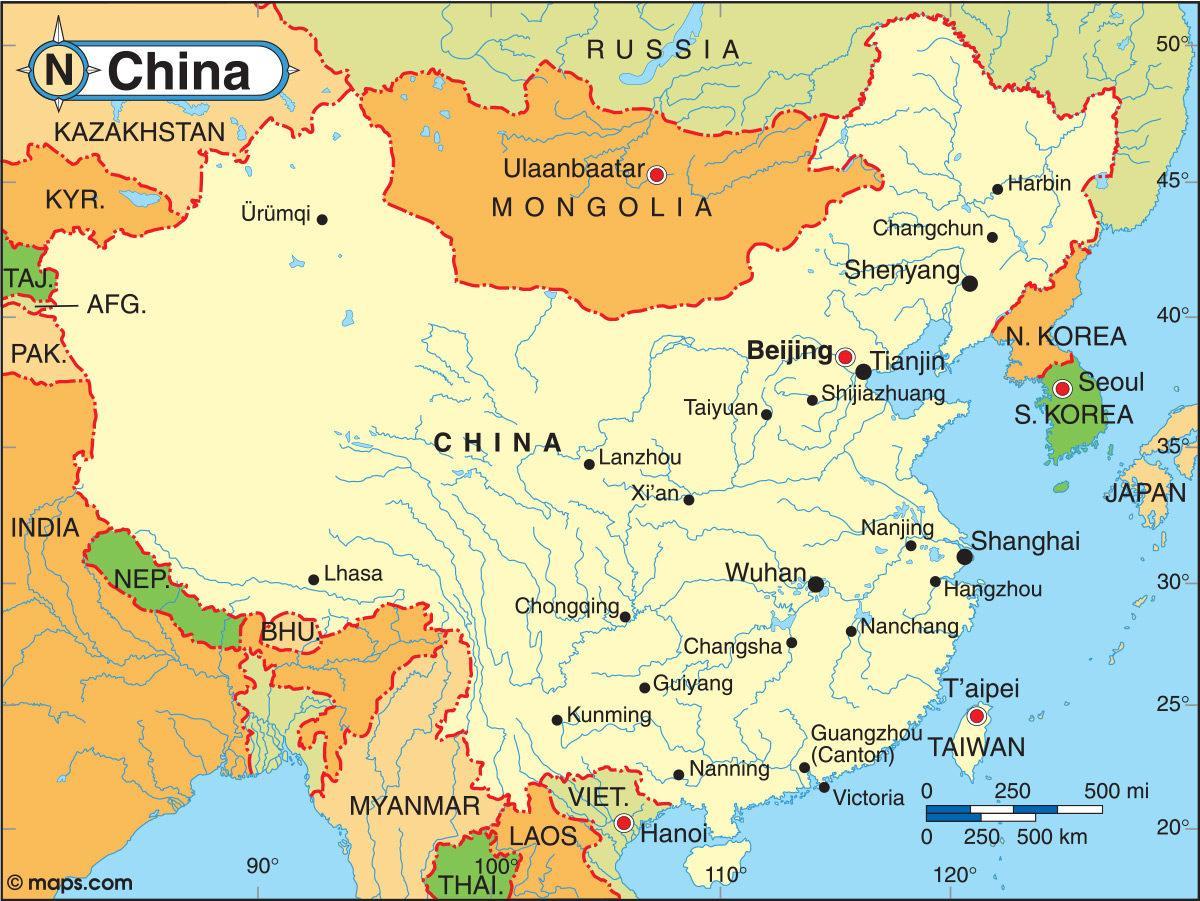 map of China metro