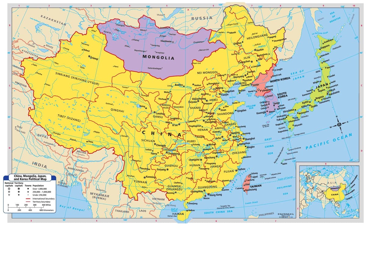 map for China