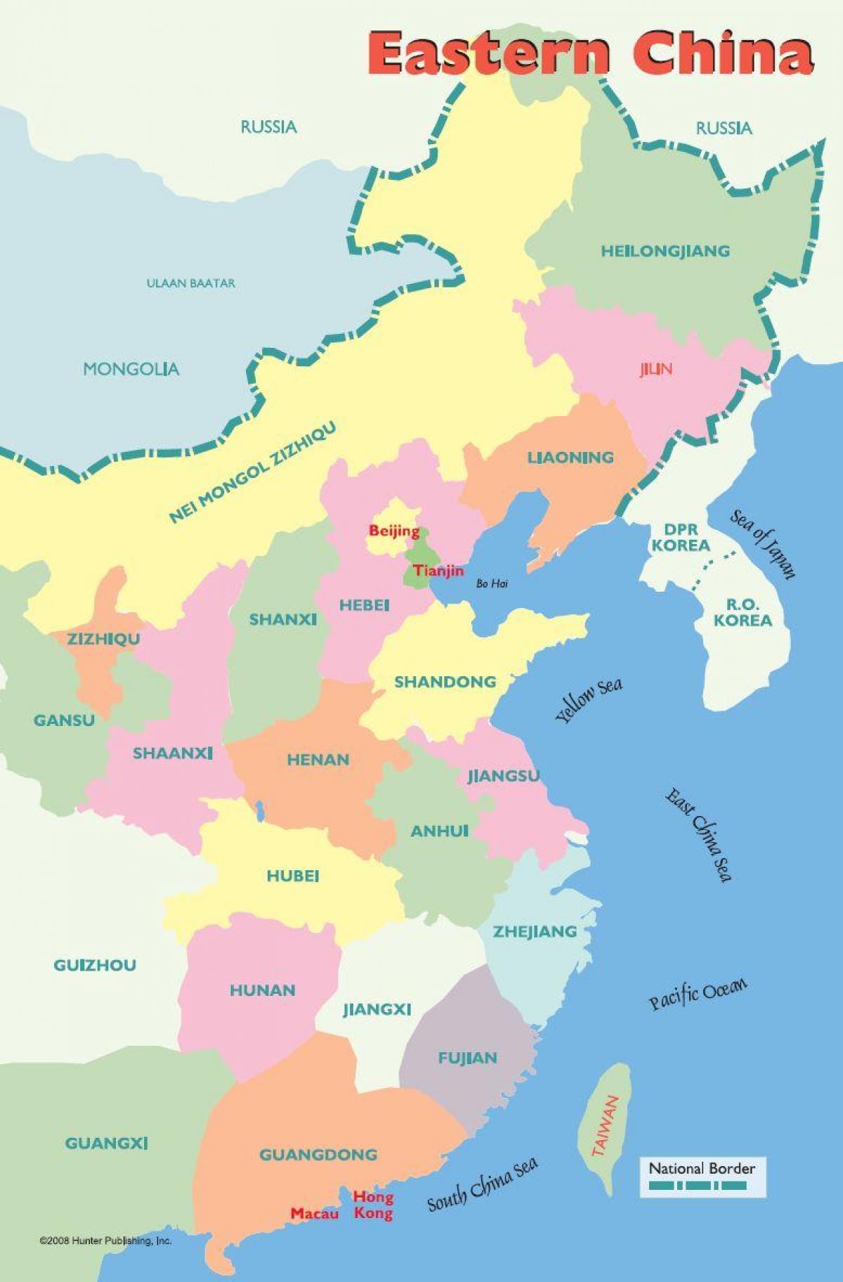 map of east China