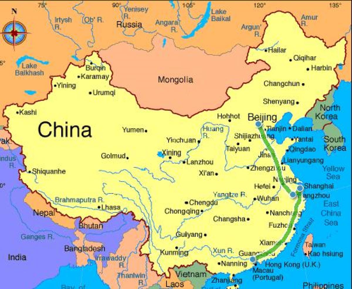 China mainland map