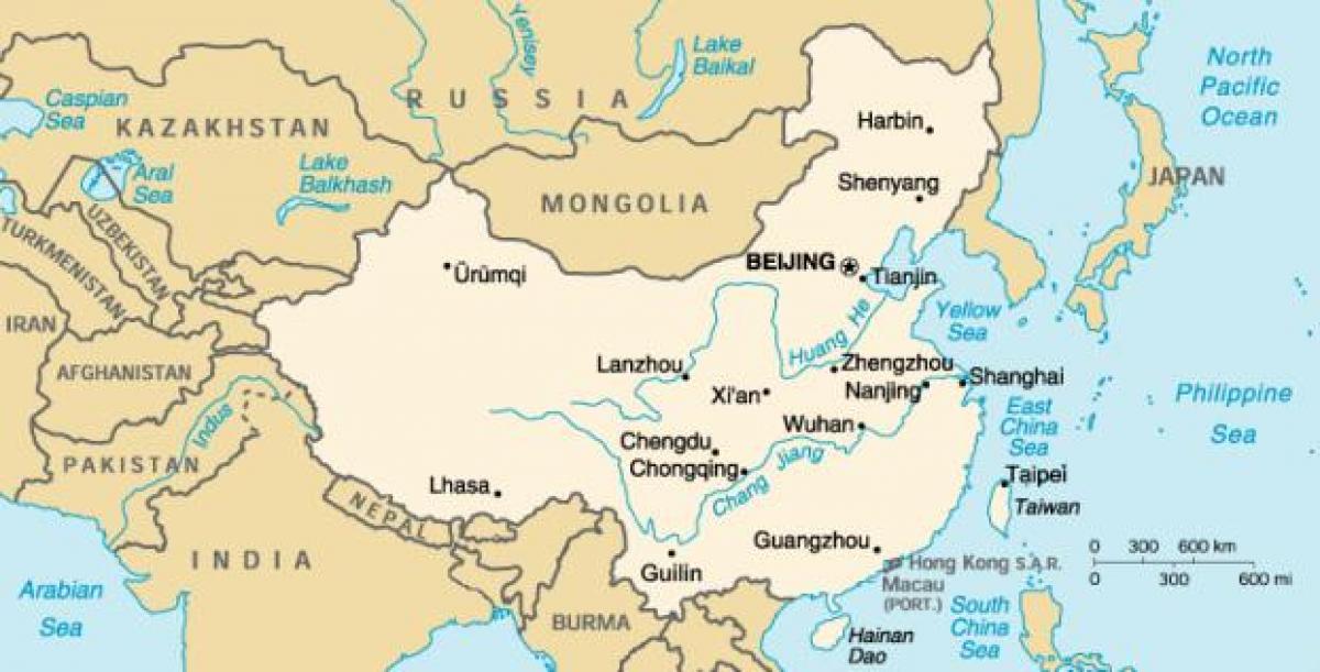 ancient map of China