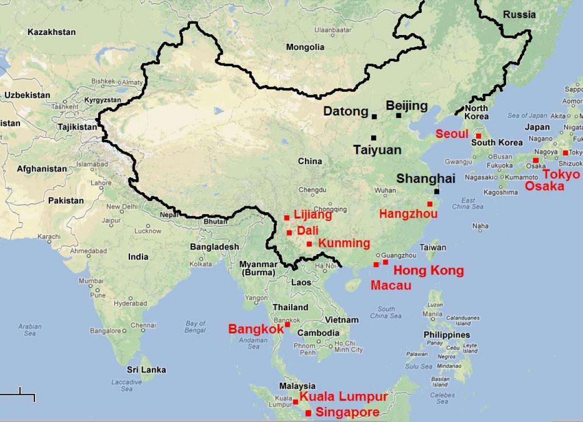 southern China map