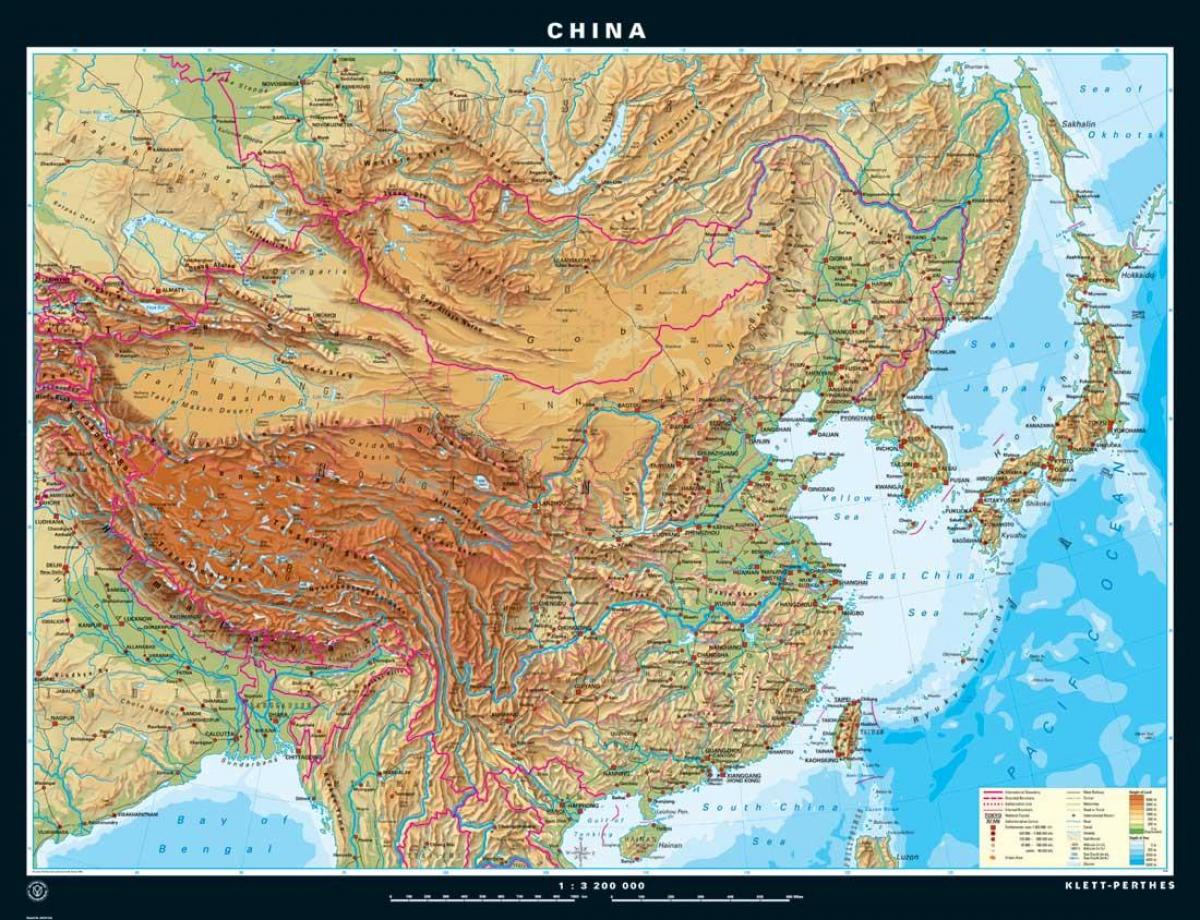 physiographic map China