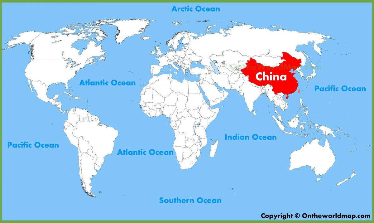 world map of China