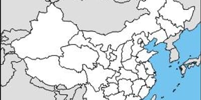 Blank map China