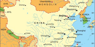 China airlines flight route map