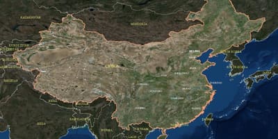China satellite map