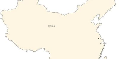 China simple map