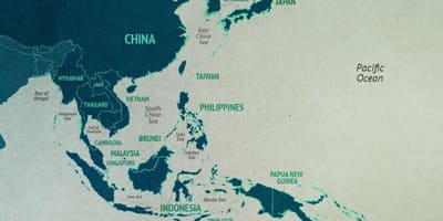 Map south China sea region