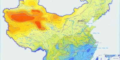China rainfall map