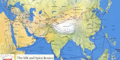 Silk road China map