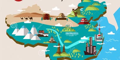 Travel map of China