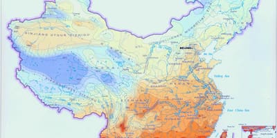 Weather map China