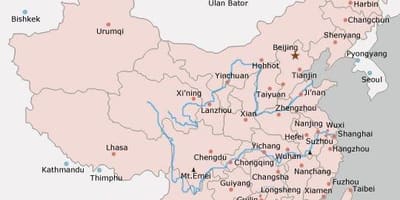Map China cities