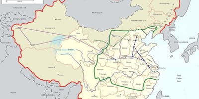 Map of China grand canal