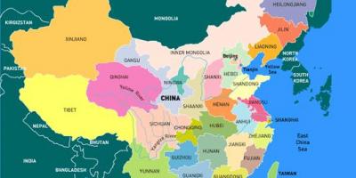 China map with provinces