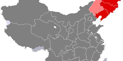 Northeast China map