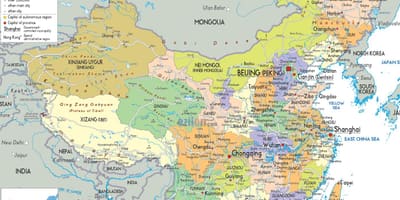 Political China map