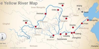 China map yellow river